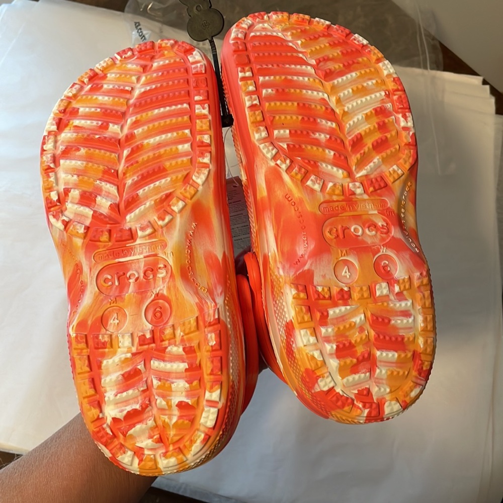 Crocs classic clog orange marble - Picture 4 of 8